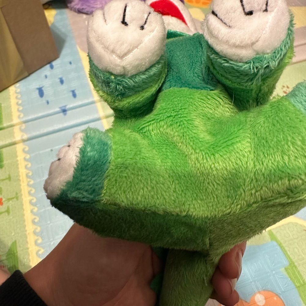 2012 Target Bullseye Dog Dinosaur Plush Green 7” Halloween Costume - Picture 7 of 10